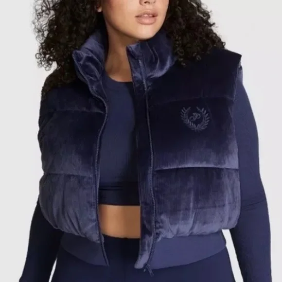 PINK
RIB VELOUR CROP PUFFER VEST - Picture 3 of 7